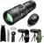 Code: 25% + Extra 50% valid till 6/15 16×52 Monocular-Telescope Monoculars High Powered with Smartphone Adapter Telescope Hunting Wildlife Bird Watching Travel Camping Hiking (16×52 HD)