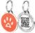 10% off: Pet Dwelling Premium Pet ID Tag for Dogs and Cats Easy Scan QR Code, Instant Online Pet Profile Access, & Scan Location Alerts(Orange Paw)