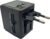 Compact Worldwide Universal Power Adapter Converter with 2 USB Charging Ports, All in One International Travel Wall Charger Plug with Surge Protection for USA, EU, UK, AUS & More
