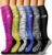 Bluemaple 6 Pack Copper Compression Socks for Women and Men Circulation-Best Support for Medical, Running,Nursing,Athletic : Clothing, Shoes & Jewelry