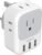 US to UK Plug Adapter, TESSAN Type G Ireland Travel Adaptor with 4 Electrical Outlet 3 USB Charger, USA to England Scotland London Dubai Hong Kong Singapore Kenya British Malaysia Tanzania