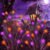 20% Off | 6Pack Total 48 LED Purple and Orange Solar Halloween Lights Outdoor