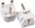 2 Pack UK Travel Adapter for Type G Plug – Works with Electrical Outlets in United Kingdom, Hong Kong, Ireland, Great Britain, Scotland, England, London, Dublin & More