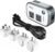 FOVAL Power Step Down 220V to 110V Travel Voltage Converter International Power Adapter for Hair Straightener/Curling Iron with 4-Port USB Charging US/UK/AU/IT/EU Universal Plug Adapter (Gray)