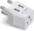Ceptics South Africa, Botswana Travel Adapter Plug With Dual USB + USA Input – Type M – Ultra Compact – Safe Grounded Perfect for Cell Phones, Laptops, Camera Chargers and More (CTU-10L)